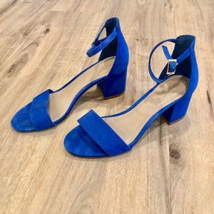 ALDO Blue Suede Strappy Heels